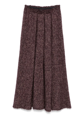 Yohji Yamamoto Pre-Owned 2000s knitted skirt - Purple