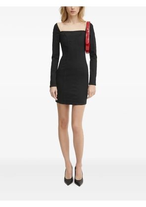 GUESS USA square-neck denim dress - Black