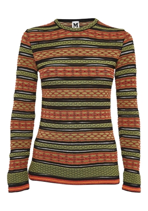 Missoni Pre-Owned patterned-jacquard T-shirt - Green