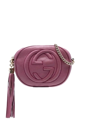 Gucci Pre-Owned 2016-2025 Mini Pebbled Calfskin Soho Chain crossbody bag - Pink