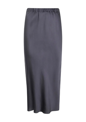 Antonelli satin midi skirt - Grey