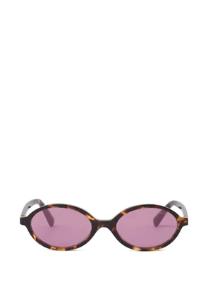 Miu Miu Pre-Owned Regard tortoiseshell sunglasses - Brown