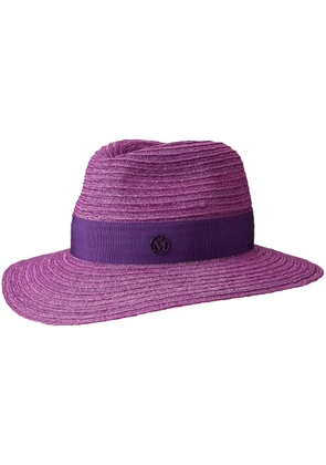 Maison Michel Henrietta straw Fedora hat - Purple