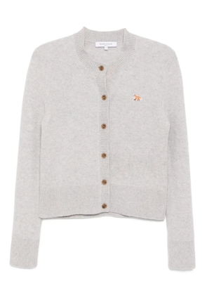 Maison Kitsuné Baby Fox Patch cardigan - Grey
