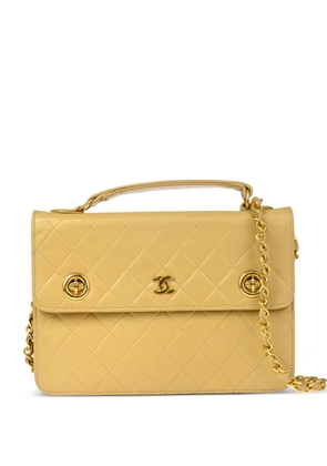 CHANEL Pre-Owned 1985-1990 CC handbag - Neutrals
