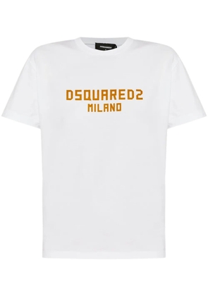 DSQUARED2 flocked-logo T-shirt - White