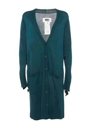 Maison Martin Margiela Pre-Owned side-slit cardigan - Green