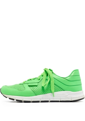 Gucci Pre-Owned perforated sneakers - Green
