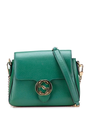 Gucci Pre-Owned 2016-2025 Small Dollar Calfskin Interlocking G crossbody bag - Green