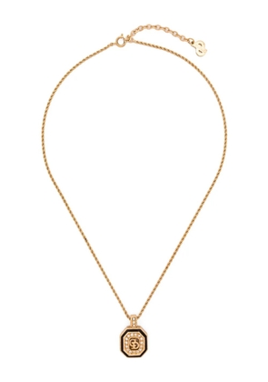 Christian Dior Pre-Owned 1990s CD logo-pendant necklace - Gold
