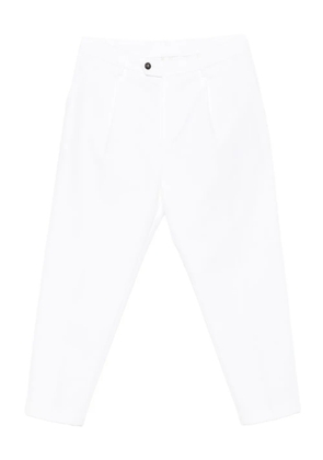 Eleventy pleat-detail trousers - White