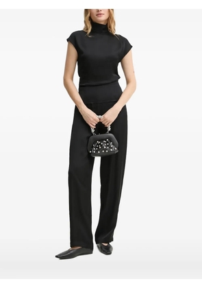 AERON turtleneck short-sleeves blouse - Black