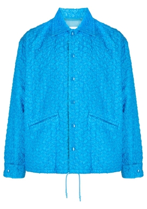 Toga Virilis textured shirt jacket - Blue