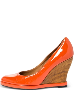 Ferragamo Pre-Owned 105mm leather pumps - Orange