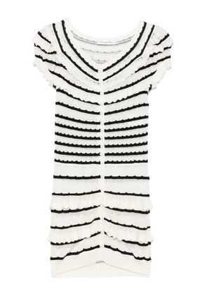 Christian Dior Pre-Owned 2010s lace-pattern dress - White