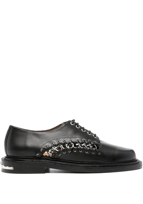 Toga Virilis ring-embellished oxford shoes - Black