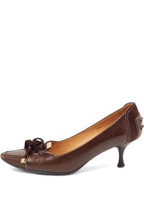 Tod's Vintage 55mm leather heeled pumps - Brown