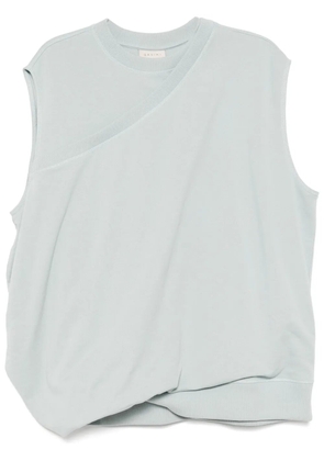 Qasimi draped sleeveless sweatshirt - Blue
