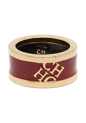 Carolina Herrera Vintage pre-owned logo-embossed ring - Gold