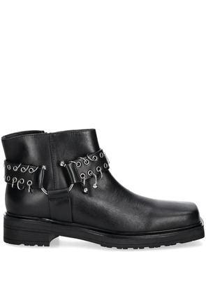 Patrizia Pepe eyelet boots - Black