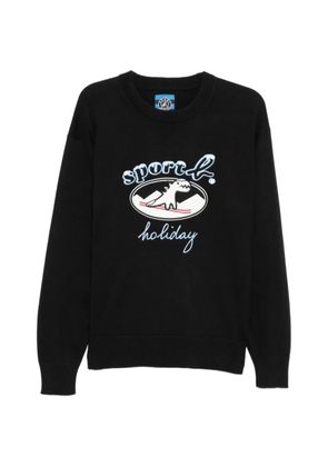 SPORT b. by agnès b. Ski Dino Christmas sweater - Black