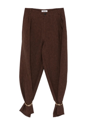 DARKPARK ring-cuff trousers - Brown