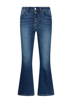 LIU JO jewelled-buttons jeans - Blue