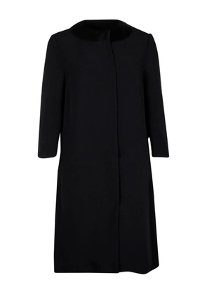 Prada Pre-Owned silk-collar coat - Blue