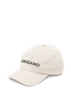Ferragamo embroidered-logo baseball cap - Neutrals