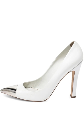 Louis Vuitton Pre-Owned 120mm leather heeled pumps - White