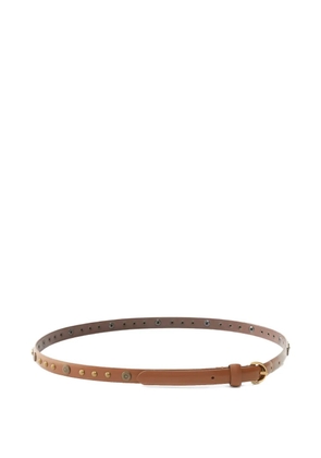 PINKO studded leather belt - Brown