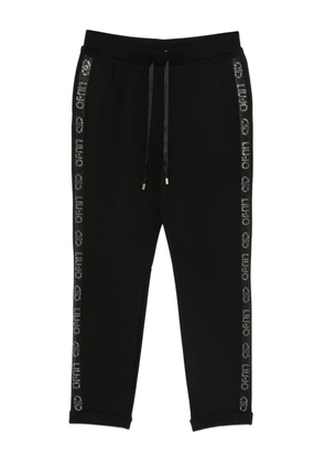LIU JO logo-detail drawstring track pants - Black