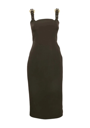 Versace Pre-Owned buckled-strap dress - Brown