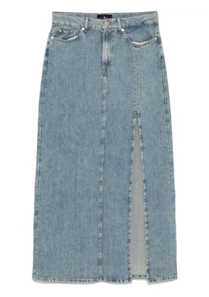 7 For All Mankind maxi denim skirt - Blue