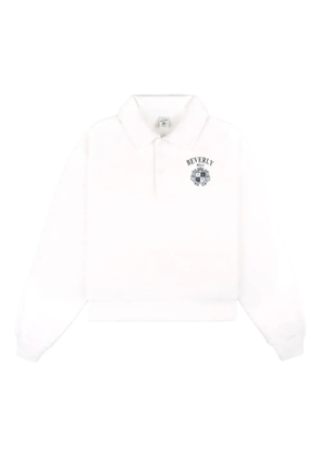 Sporty & Rich logo-print polo top - White
