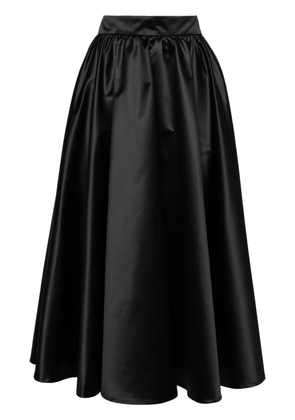 Patou Volume satin midi skirt - Black