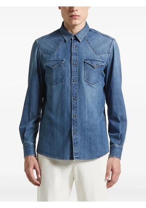 Peserico long-sleeves denim shirt - Blue