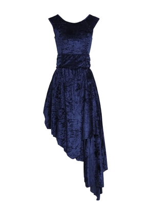 Amir Slama x Astrid asymmetric midi dress - Blue