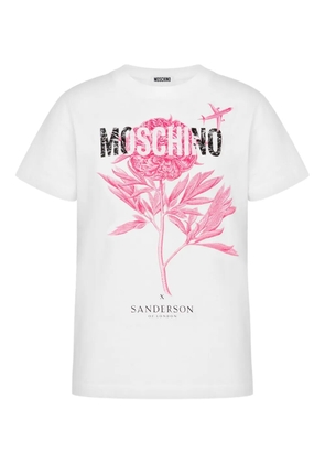Moschino flower-print T-shirt - White
