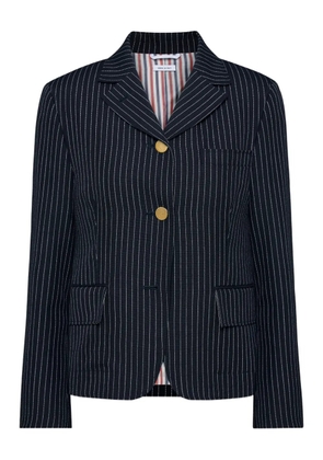 Thom Browne pinstriped fitted jackets - Blue