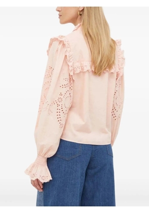 Notes du Nord eyelet-frill blouse - Pink