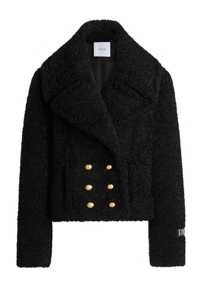Patou double-breasted coat - Black