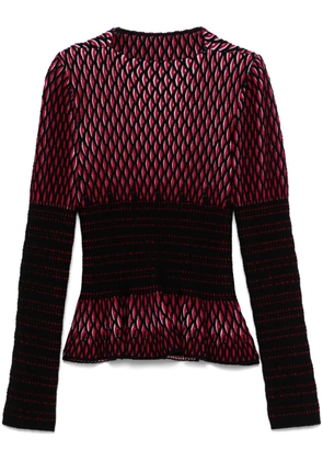 Alaïa Pre-Owned 2000s full-jacquard sweater - Red