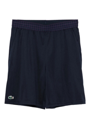 Lacoste logo-appliqué running shorts - Blue