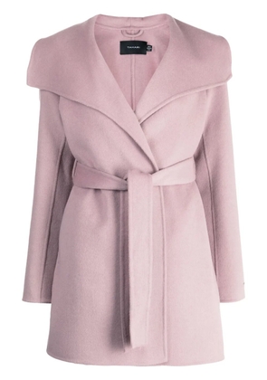 Tahari wrap-design belted coat - Pink