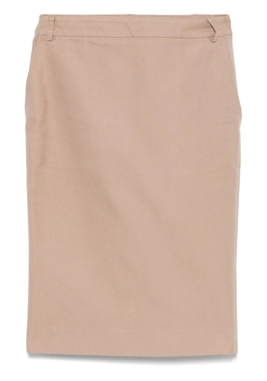 Saint Laurent Pre-Owned 2000s cotton mini skirt - Neutrals