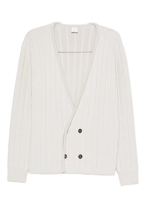 Eleventy raglan ribbed cardigan - Neutrals