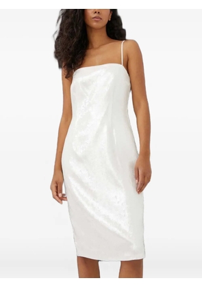 Theory spaghetti-strap midi dress - White