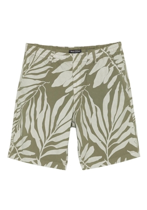 Marc O'Polo leaf-print shorts - Green