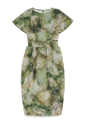 Amsale taffeta corset dress - Green